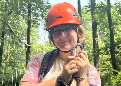 Getting ready for the ropes course