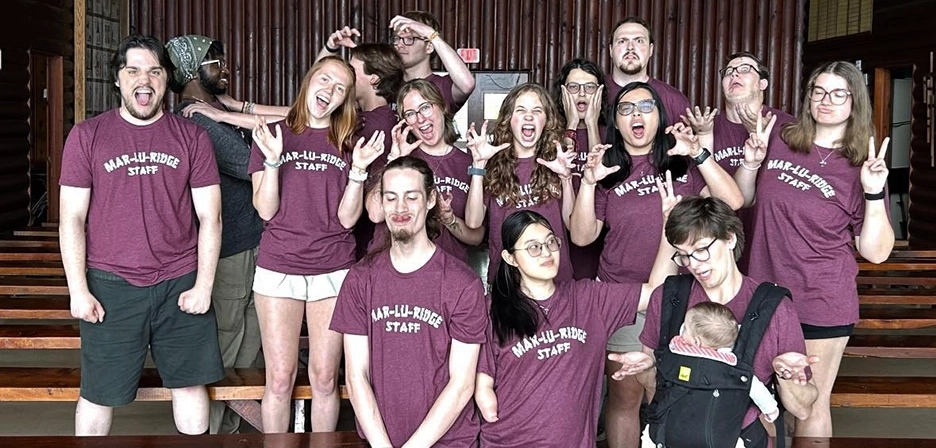 Summer Staff being silly and making faces